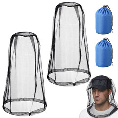 2 Pack Insect Head Net for Mosquito Protection, Bug Net for Head Protection, …