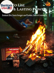 Fire Starter, Easy-Burning Fire Starter Squares for Wood Stoves, Campfires, Gril