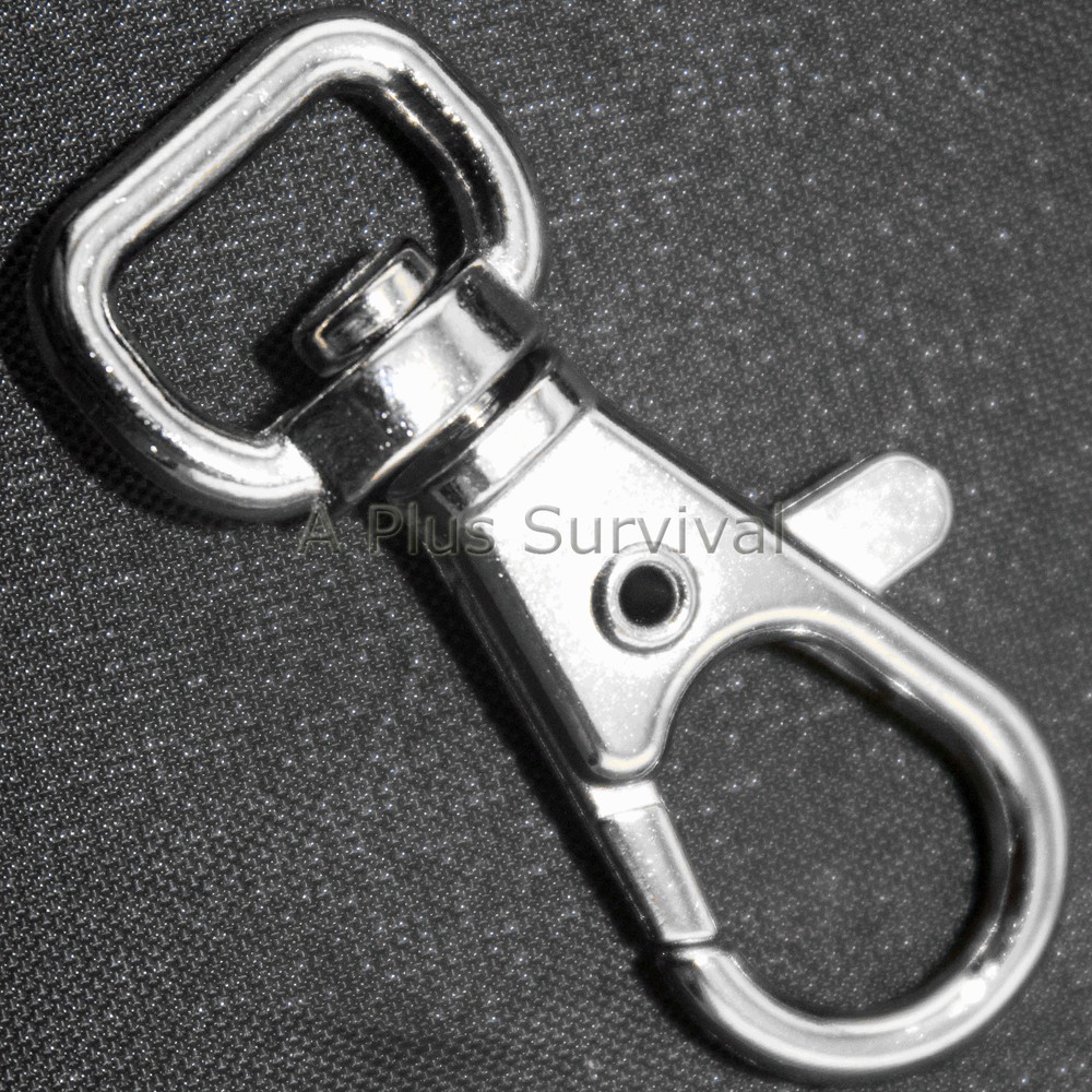 100 Pack Swivel Clip Snap Hook 3/8″ Paracord Leashes Lanyard Bracelet Keychains