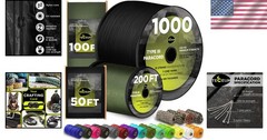 Versatile 100ft Nylon Paracord Rope – MIL-SPEC 550 lbs for Survival and DIY