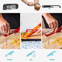 Dreamfarm Sharple Self-Sharpening Vegetable & Food Vertical No Size, Black