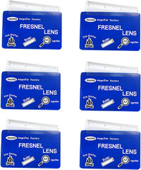 Magdepo 6 Pack Credit Card Size Magnifier Ruler Fire Starter Magnifying Glass Wa