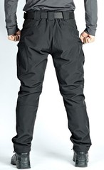 WINRKERY Men’s Tactical Pants Work Water Resistant Large, Fleeced Black