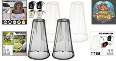 4 Pack Breathable Mosquito Net Face Mesh for Outdoor Adventure Protection