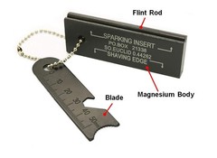 Magnesium Flint Fire Starter, Survival Blocks with Striker for…