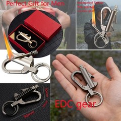 3 x Permanent Match Keychain Lighters Refillable Fire Starter Survival Camping