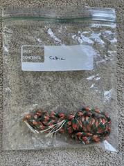 LOT OF 8 ORANGE / CORAL 550 7 Strand Paracord BLACK WHITE GREEN PINK YELLOW USA