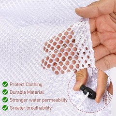 2pcs Mesh Laundry Bags for 11.81 inches x 15.75 (two sizes), 2 Pcs