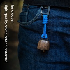 Outdoor Iron Bell Keychain Vintage Style for Camping & Hiking