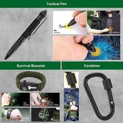 Gifts for Men Dad Husband Boyfriend, 30 in 1 Survival Gear and Black