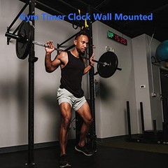 LUCORB Large Digital Gym Timer Wall Clock Interval Training Stopwatch Remote