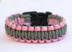 550 Paracord Survival Bracelet Cobra – Pink & ACU Camo