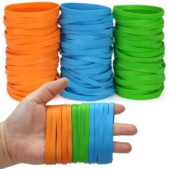 LotFancy Rubber Bands, Size 64 (3-1/2″ x 1/4″), 0.5 lb Approx 64, Multicolor