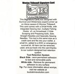 Woniya Thibeault Signature Survival Card