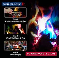 Mystical Fire Color Changing Packets – Colorful Fire Changer Packets 24pk | 24-p