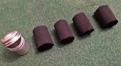 Charcloth char cloth in 35mm film can with screw on lid, Bushcraft Survival!