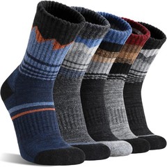 Sandsuced Merino Wool Hiking Socks Thermal Winter Warm Large, Assorted Blue