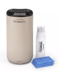 Thermacell Patio Mosquito Repeller w/ Refill, Scent-Free, 15 Ft Zone, Linen NEW
