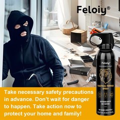 Feloiy 30 Feet BEAR Deterrent Repellent Spray 11 oz GLOW CAP CAMPING HIKING