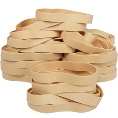 HAIDIBAO-Rubber Bands 40 Pcs Size#105 Big Wide Rubber Band Large Beige
