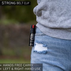 Police Magnum Pepper Spray Self Defense Holder 1 Pack .75oz Pocket Clip Safety