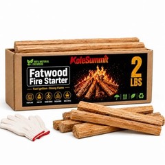 Fatwood Fire Starter Sticks 2 lb, Natural Pine Kindling Wood Fire 2lbs Fatwood
