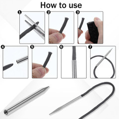 6Pcs Paracord Tools Set – Jig, Needle, Lacing & Stitching Accessories