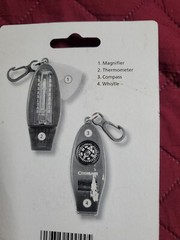 Coghlan’s Four Function Whistle Thermometer Magnifier Compass 4-Function