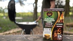 Zip 100536000 Natural Firestarter Cubes 24 Count, White 24 Multicolor