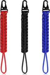 Shappy 3 Pcs 550 Paracord Lanyard Keychain | Heavy Duty Braided, 9 », Paracord