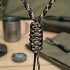 Paracord Lanyard 7-Strand Adjustable Paracord Strap High Strength for Hiking