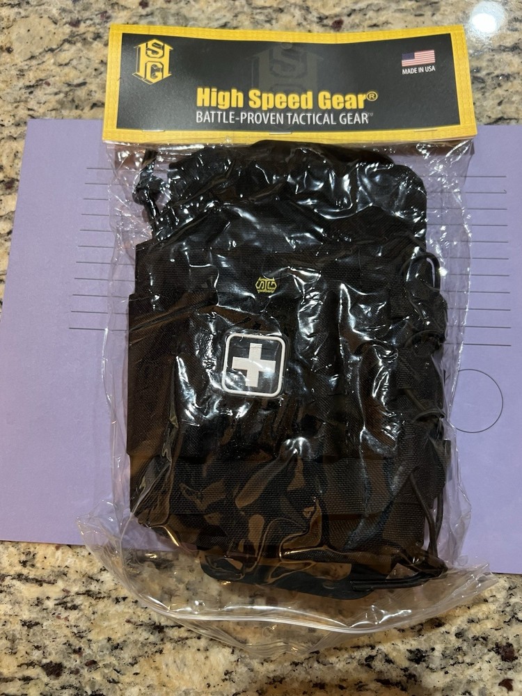 HSGI High Speed Gear Reflex IFAK Kit Roll & Carrier Black 12RX00BK Tactical NEW
