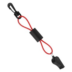 2pcs Boat Whistle with Lanyard, Lanyard for Medium, red, black