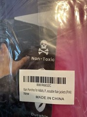 Rain Poncho Raincoats Reusable Unisex One Size Fits Most (pink) pack of 2
