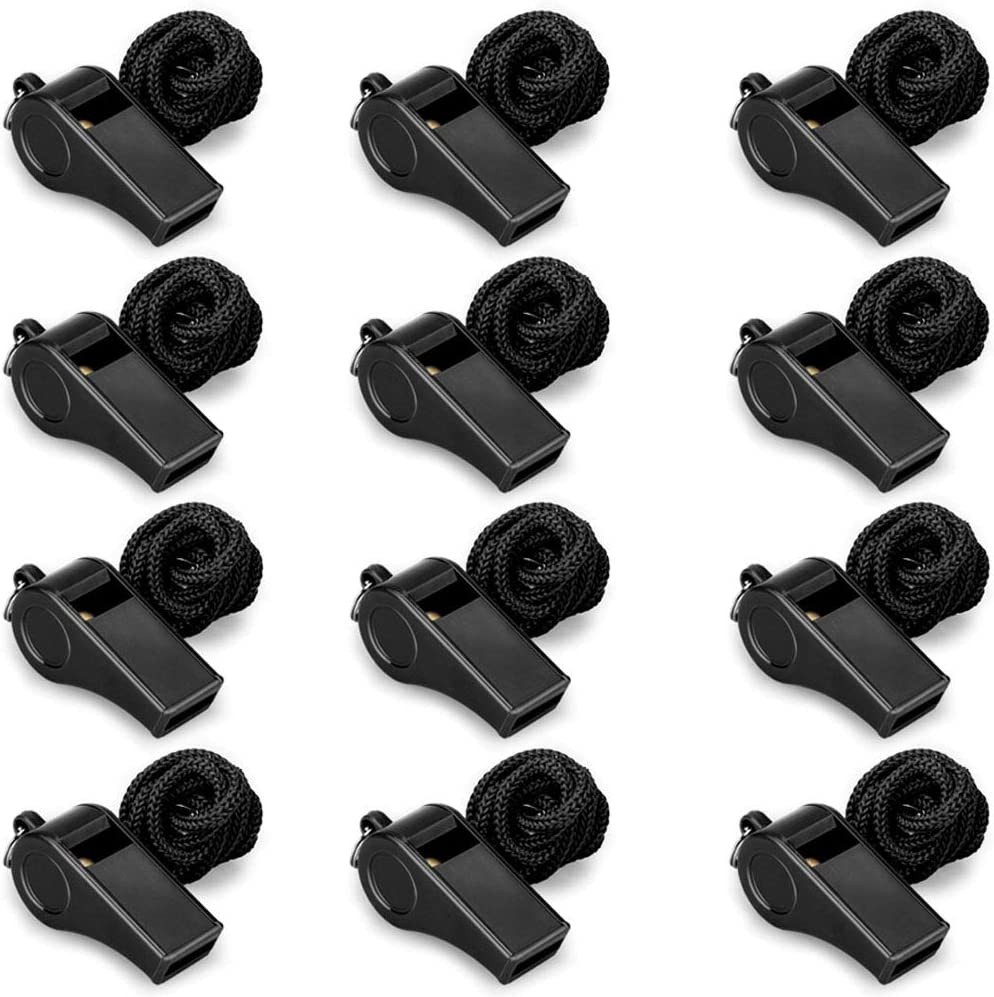 Whistle, Sports Whistles with Lanyard, Loud Crisp Sound Whistles Bulk Perfect fo