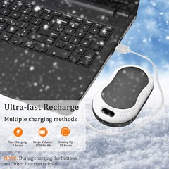 Standard Pocket Hand Warmers 10000mah Rechargeable USB Handwarmer/Power Bank US