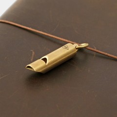 Traveler’s Factory Brass Whistle high-pitched sound Japan