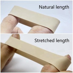 Tactical Rubber Bands Size #82 (2 1/2» x 1/2»), 50 Pcs 82, Light brown