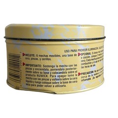 Nuwick 120 Hour Emergency Candle Moveable Wicks Reusable Light Heat Cook – 14 oz
