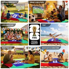 MESUCA FIFA World Cup 2026 Picnic Blankets, Trophy 190*200, Fifa 26