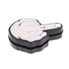 Middle Finger Tennis Racket Vibration Dampener Shock Absorbing Soft