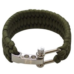 SAS Southland Archery Supply Survival Paracord Bracelet 550lbs (Green Green