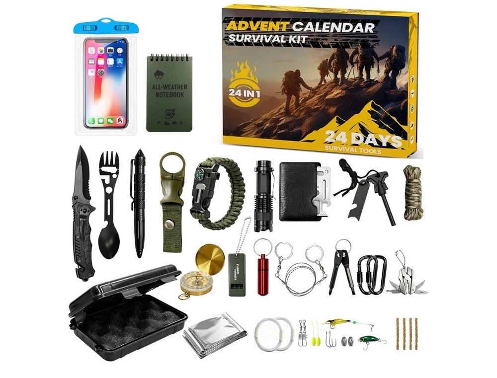 Survival Kit Advent Calendar 2025, Survival Gears Gifts