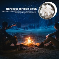 Natural Fire Starter Tinder Wax Infused Braided Camping 26 pcs Cotton Sticks