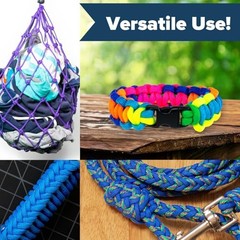 550 Paracord – – Soft Nylon – Tactical, Utility, & 100ft Pastel Rainbow