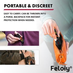 1/2/3/4/5 Bottle Feloiy Black Flip Top Safety Lock Pepper Spray For Self Defense
