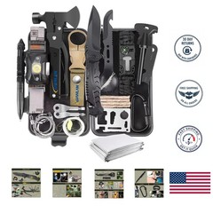 Emergency Outdoor Survival Kit: 29 Essential Tools for Wilderness Preparedness