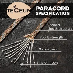 Paracord 750lb Desert Camo – 305m – 4mm – Nylon – Heavy Duty Ta…