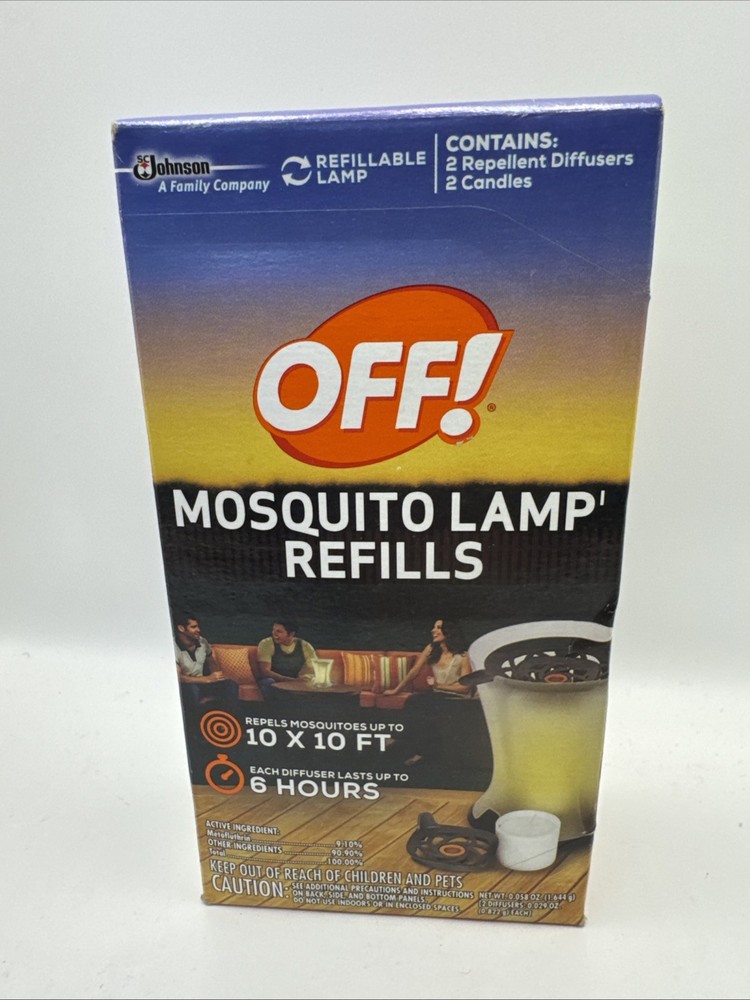 Off! 76086 Mosquito Lamp Repellent Refills 2 Per Pack