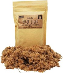 Natural Wood Fiber Fire Tinder Refill Bag – Water Resistant – 3.0 oz – Outdoor